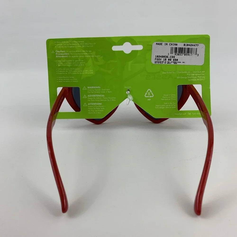 Foster Grant Suntastic Kids Heart Sunglasses Red UVA UVB Protection Age 3+